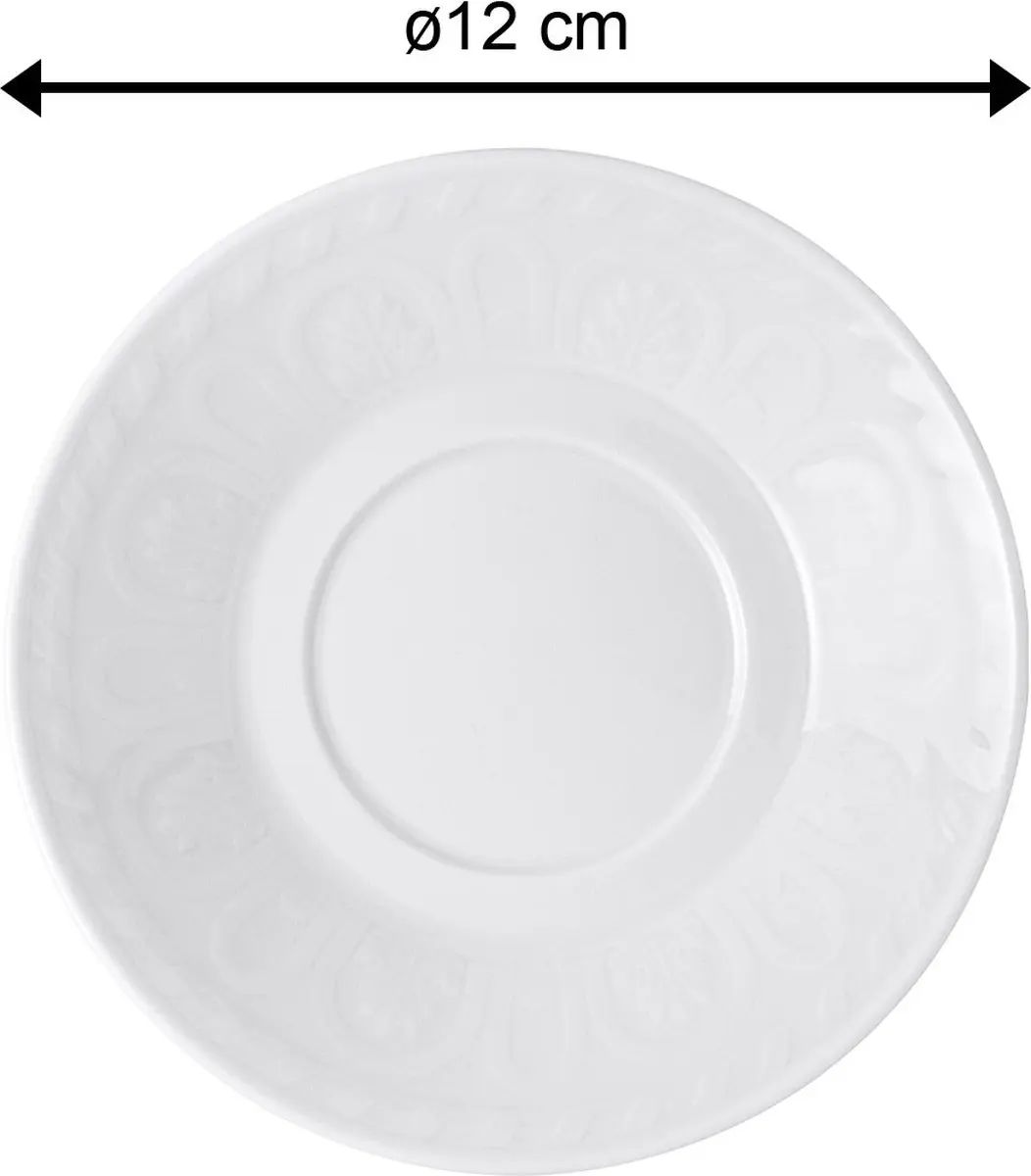 Villeroy & Boch Cellini Mokka-/Espressountertassen 12cm - 6 Stuks