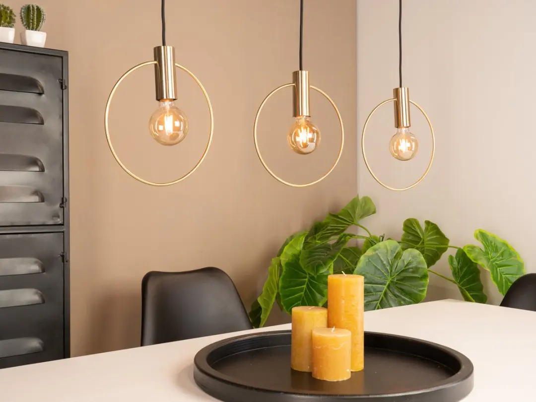 Eglo Manizales Hanglamp - 3 Lichtpunten - 101cm - Koper