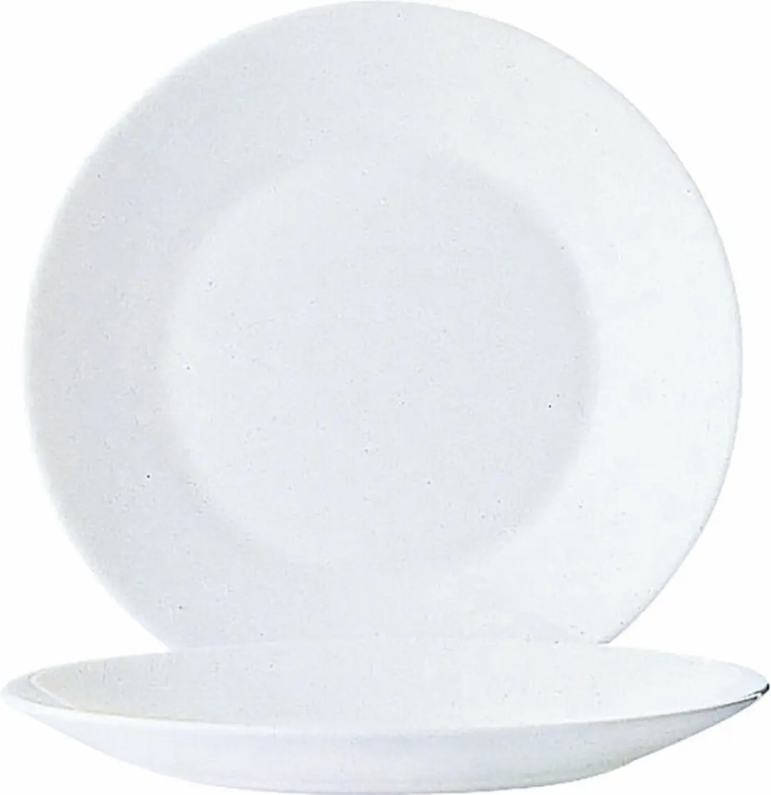 Arcoroc Restaurant Bord 19,5x2cm - Gehard glas - Wit - 6 Stuks