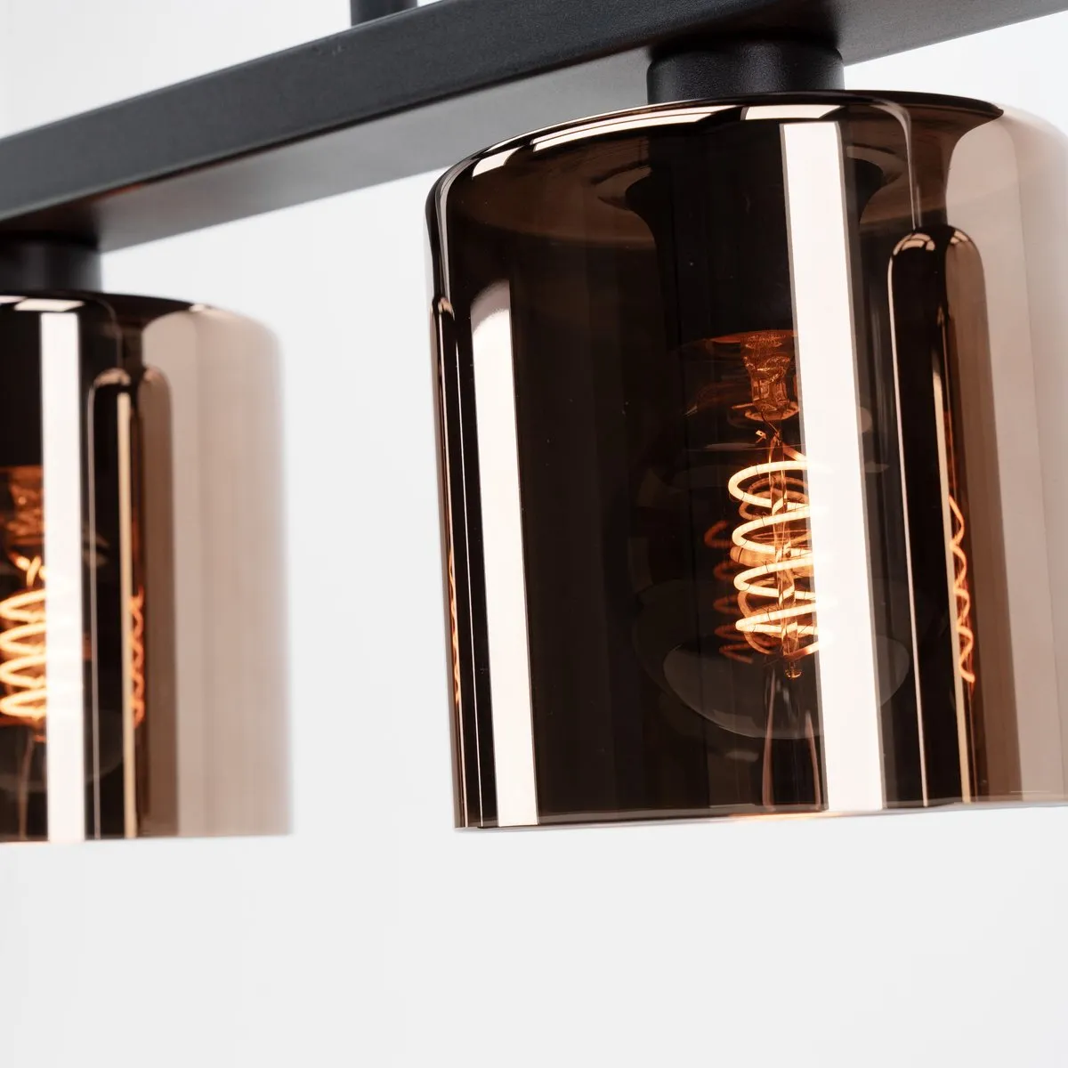 Eglo Cadley Hanglamp 5x E27 - 121cm - Zwart/Koper