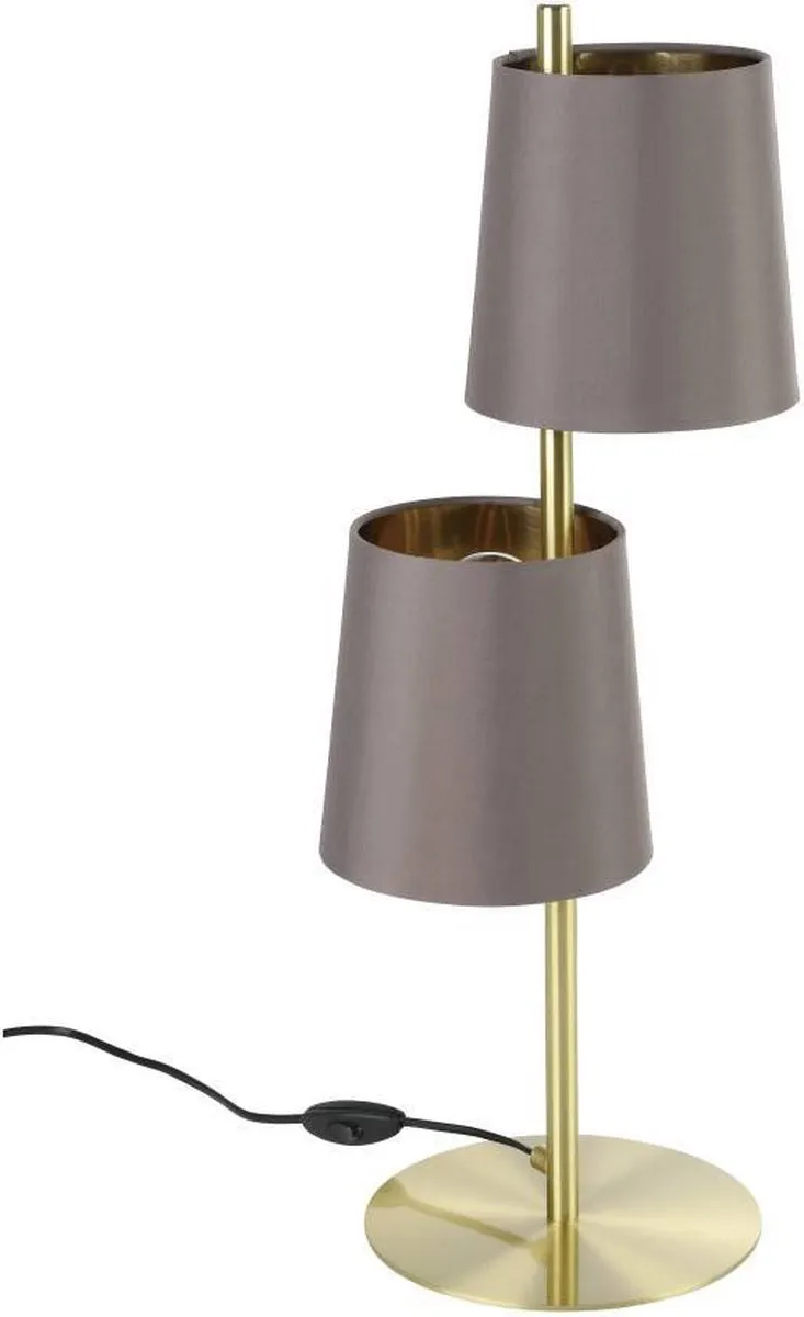 Eglo Almeida 2 Tafellamp - Ø18cm - Koper/Grijs