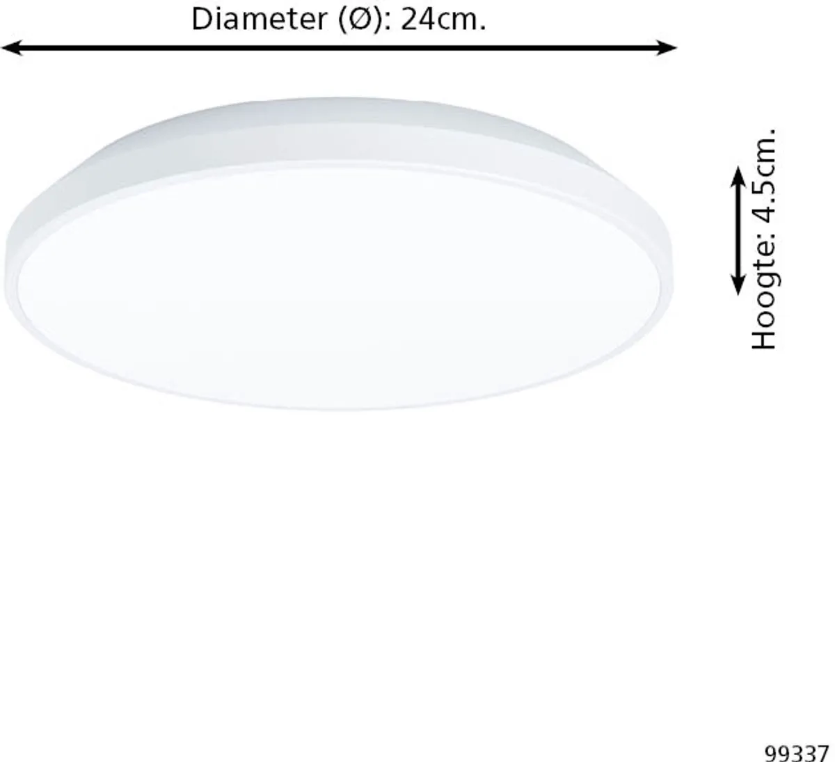 Eglo Crespillo Opbouwspot 24cm - Wit