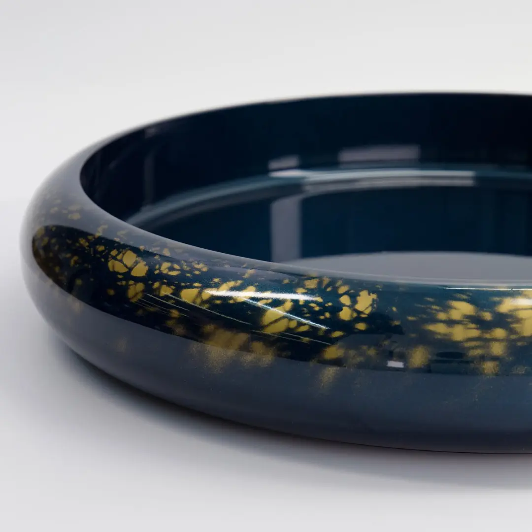 Tokyo Design Studio Sushi Oke Blue Gold Marble Hangiri - 43,8cm