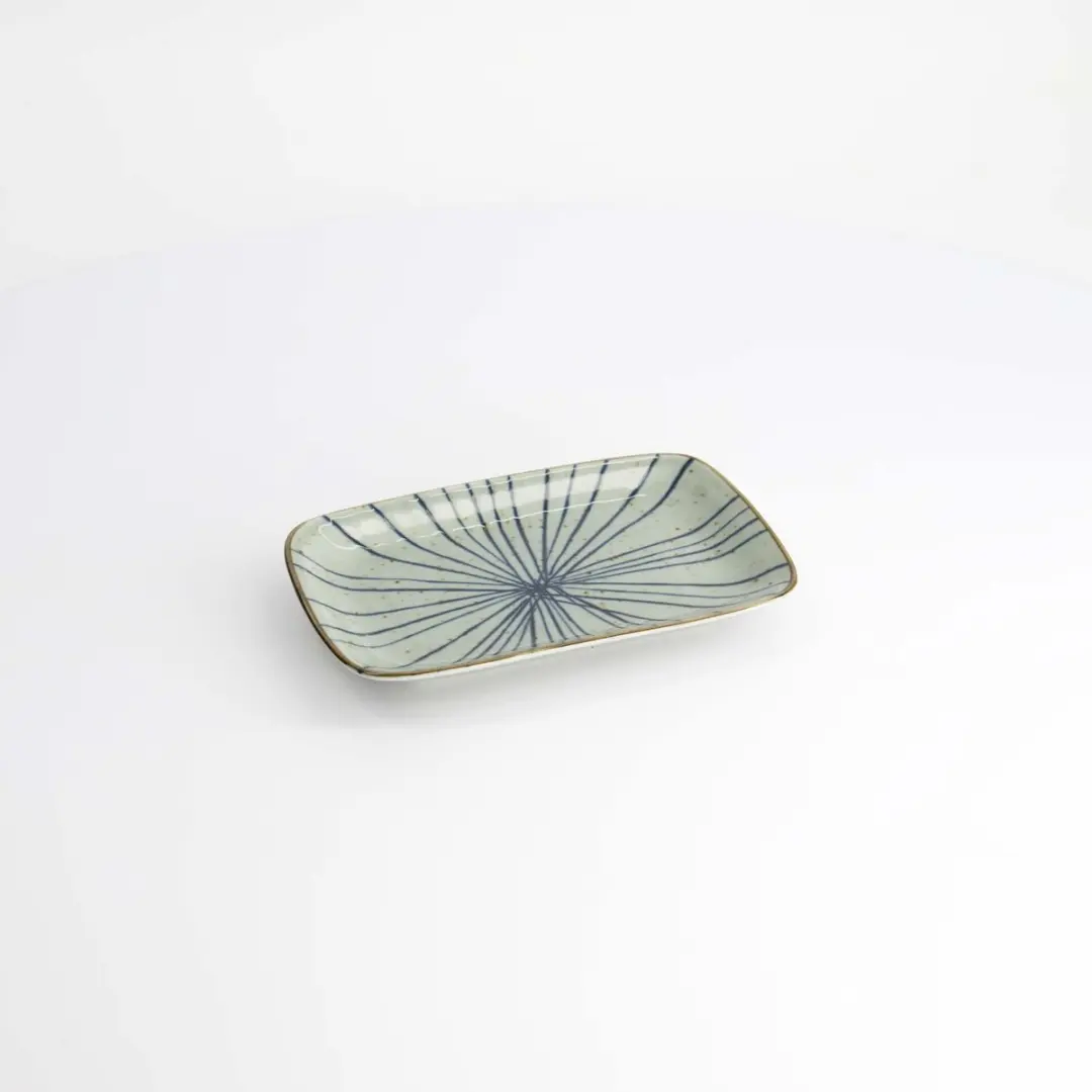 Tokyo Design Studio Mashiko Rechthoekig Bord Tokusa Blauw
