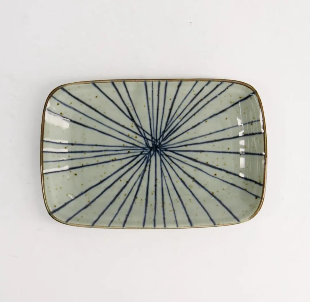 Tokyo Design Studio Mashiko Rechthoekig Bord Tokusa Blauw