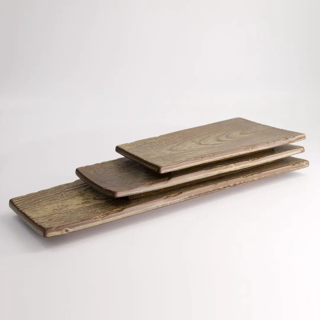Tokyo Design Studio Houtlook Serveerbord 46x16cm - Bruin