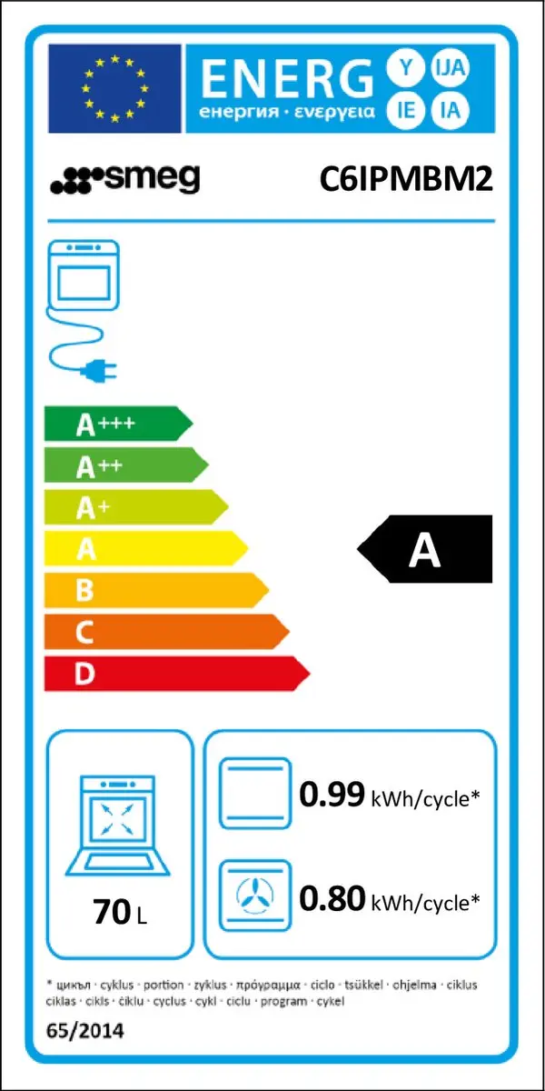Smeg C6IPMBM2 Inductiefornuis 60cm - Pyrolyse - Zwart