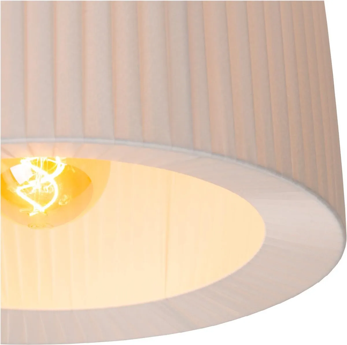 Lucide FOLD Plafondlamp Ø40cm - 1xE27 - Wit