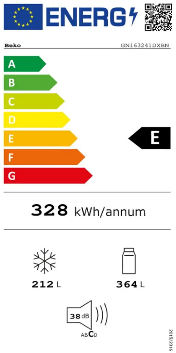 Beko GN163241DXBN Amerikaanse Koelkast - 576L - Vrijstaand - Roestvrijstaal