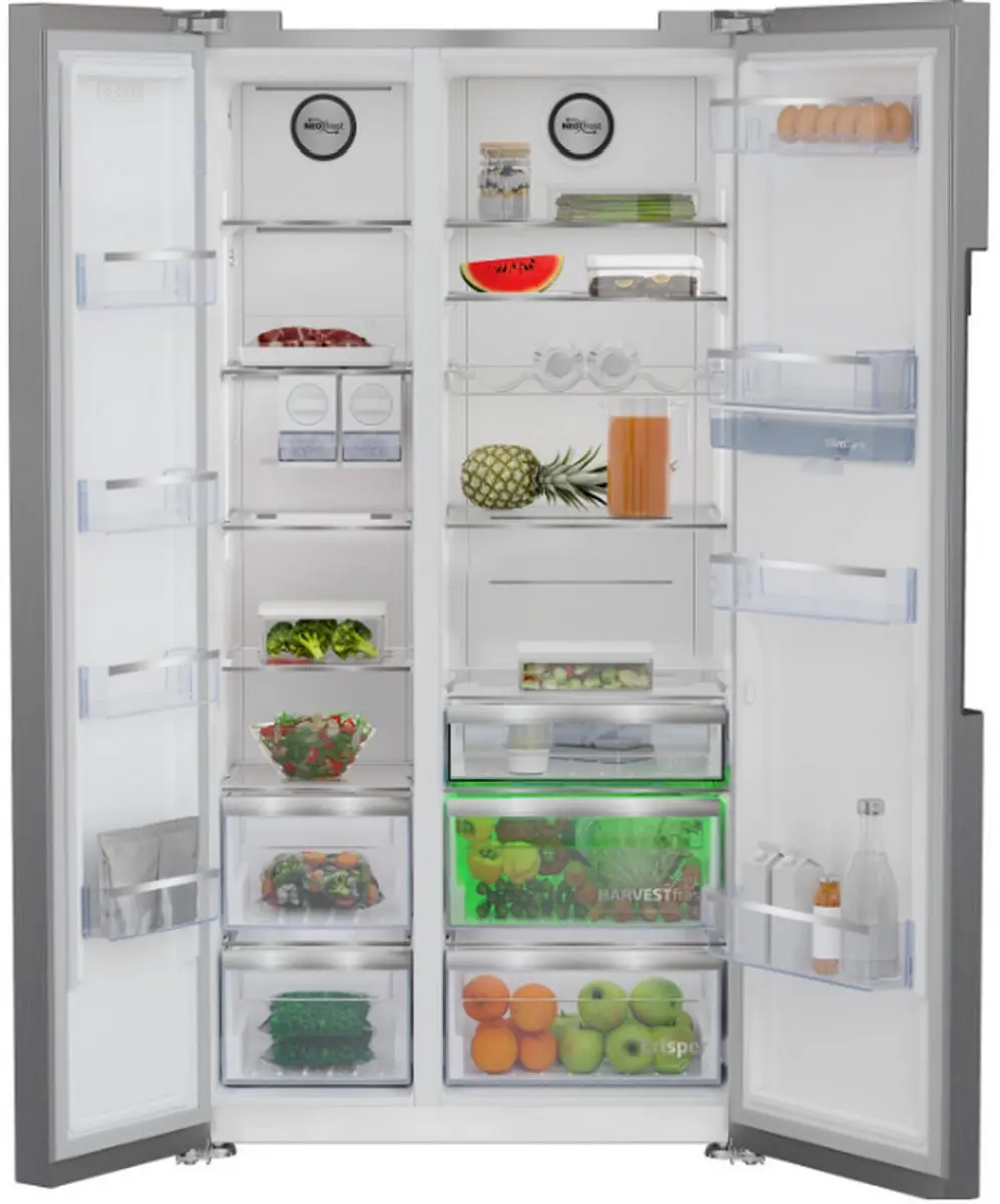 Beko GN163241DXBN Amerikaanse Koelkast - 576L - Vrijstaand - Roestvrijstaal