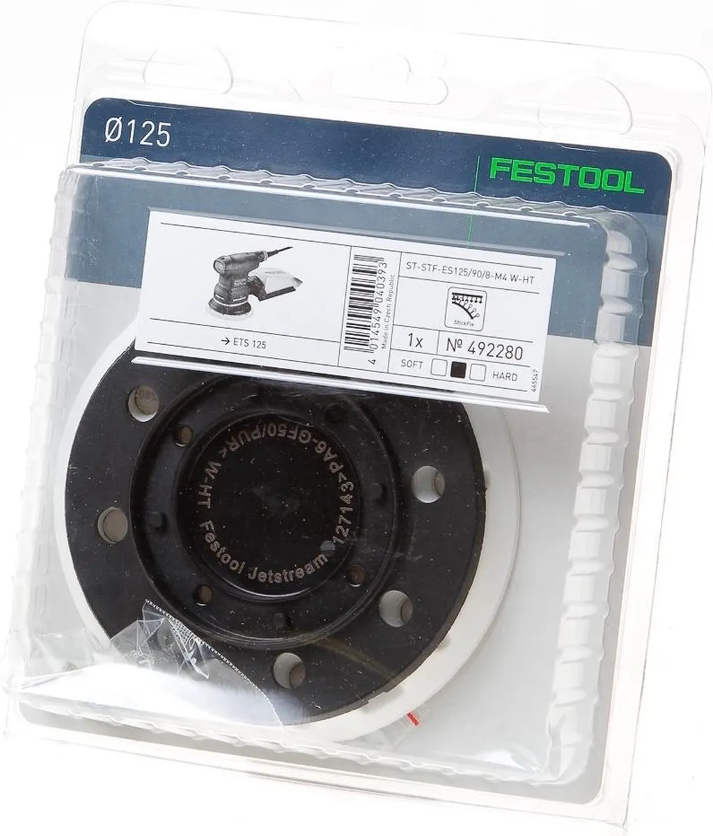 Festool ST-STF ES125/90/8-M4 W-HT Opnameschijf - 12,5mm - Hout