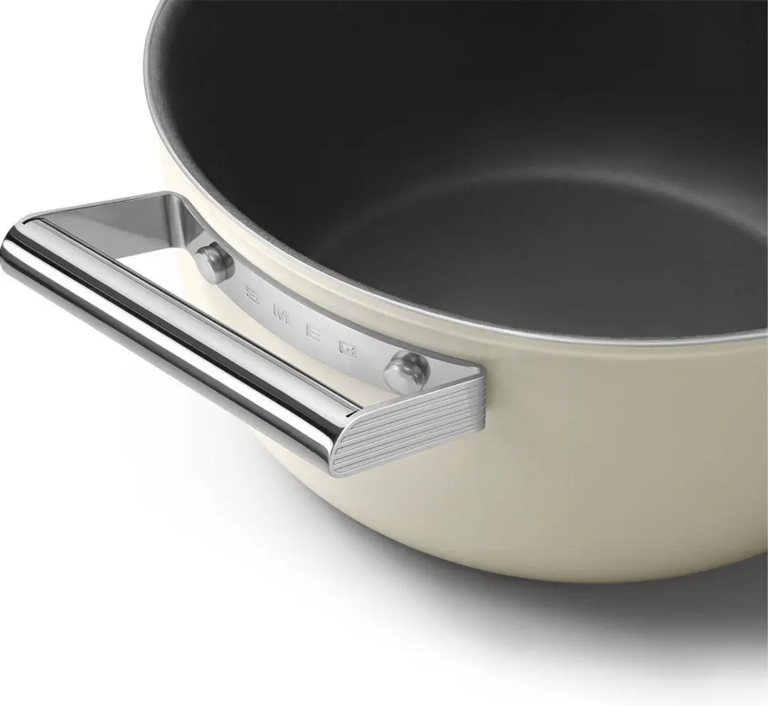 Smeg Kookpan 24cm 4.6L - Creme