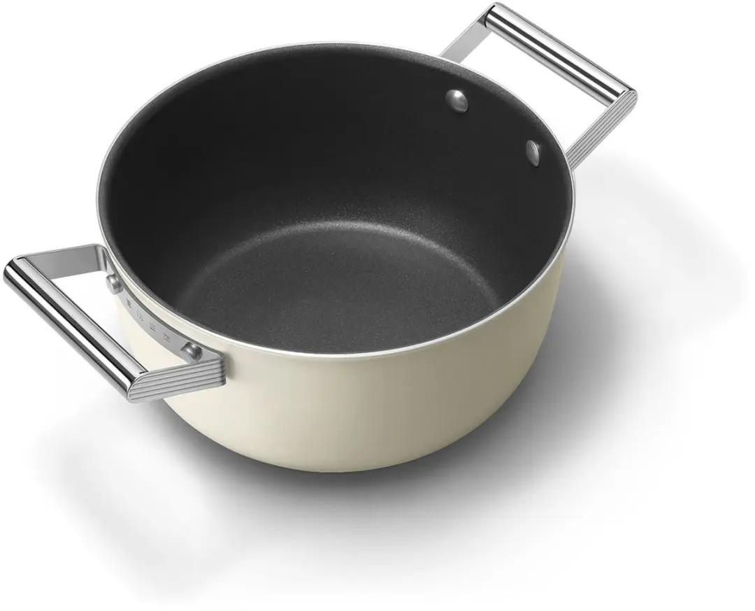 Smeg Kookpan 24cm 4.6L - Creme