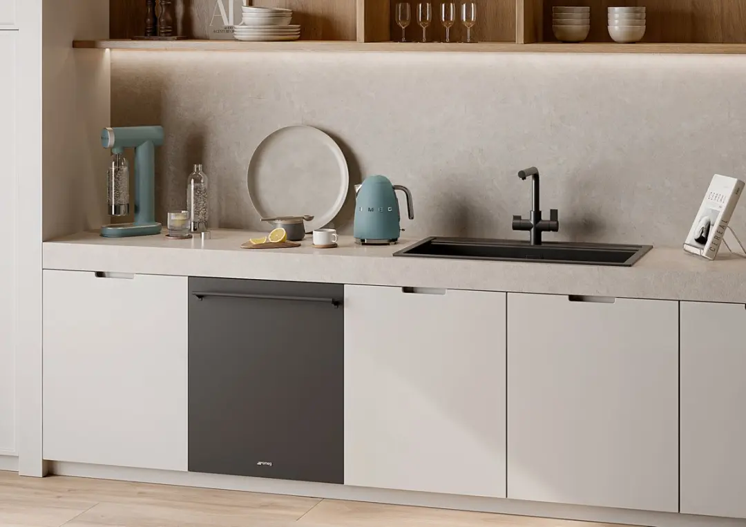 Smeg KIT82CN Decoratiepaneel - Zwart 720x599x22mm