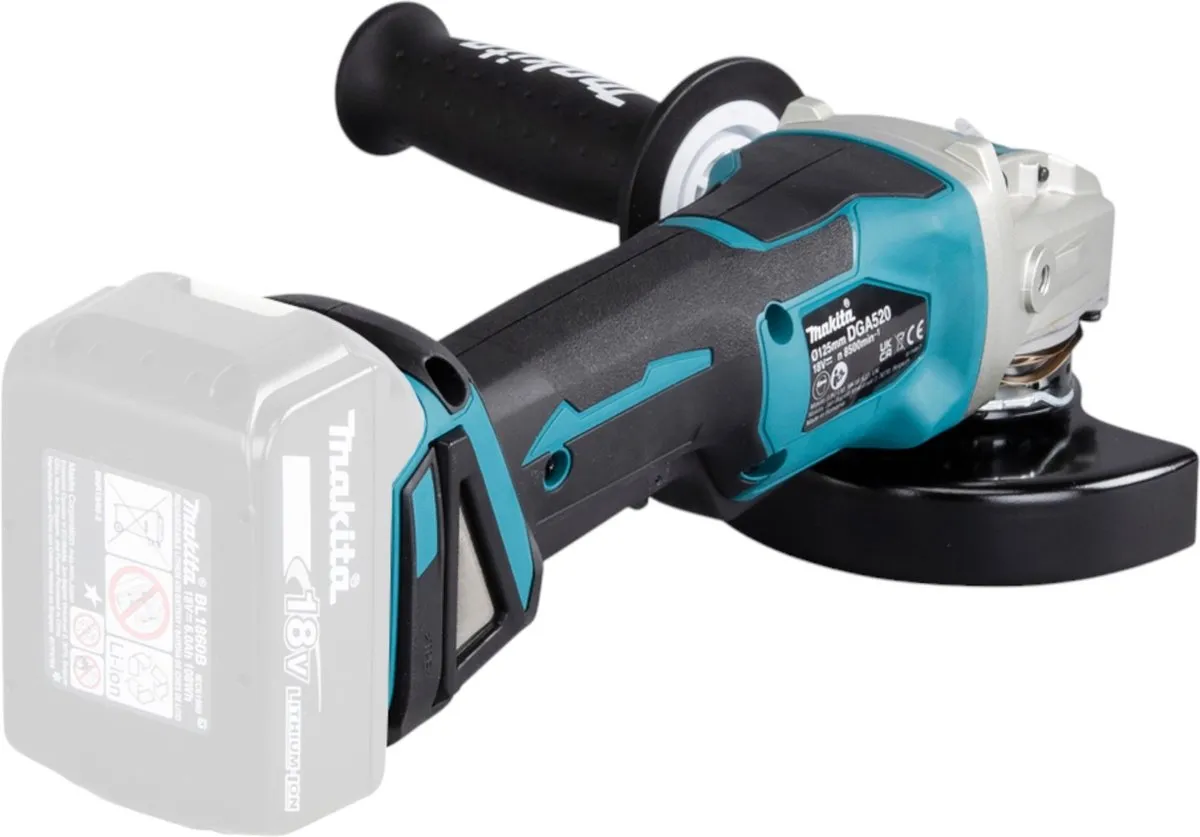 Makita DGA520ZX1 Haakse Slijper 125mm X-LOCK 18V