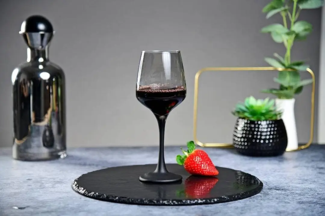 Pasabahce Wijnglazen Set 6 Stuks - 360ml - Zwart/Dwz