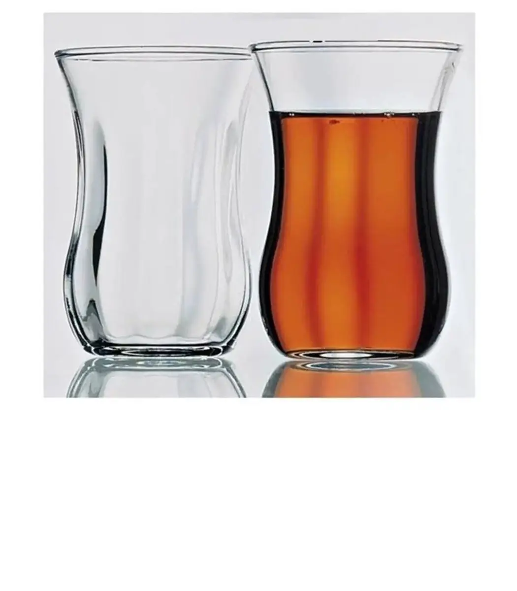 Pasabahce Üsküdar Optische Theeglazen 120ml - Set van 12