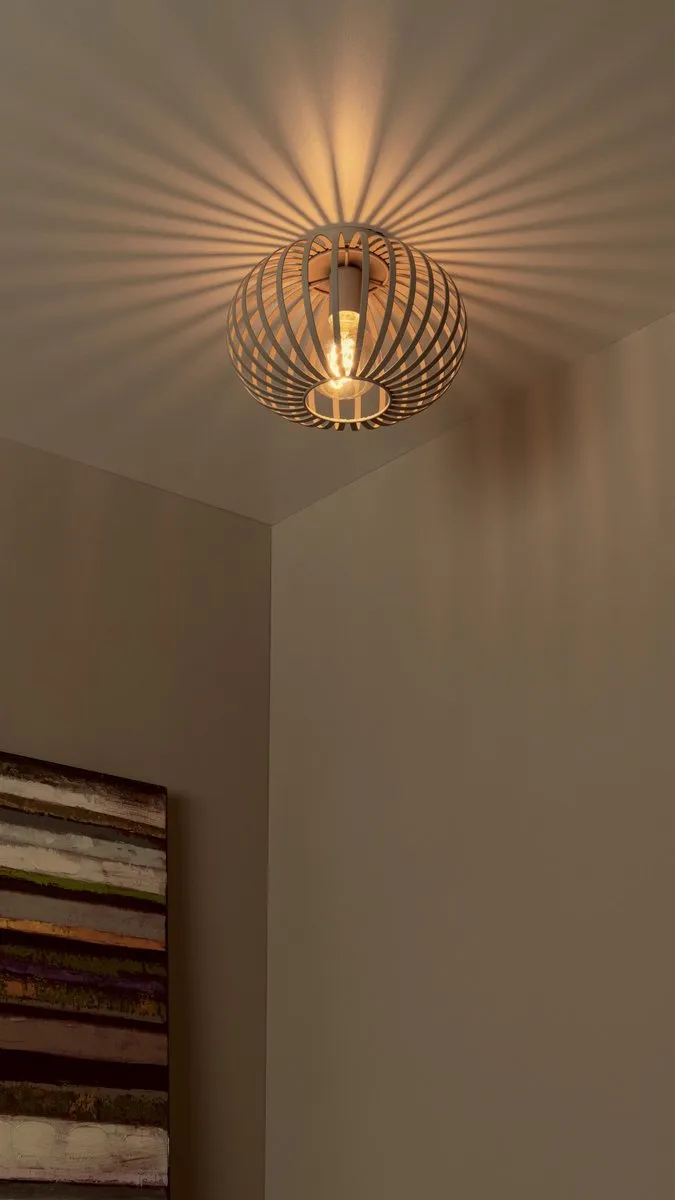 Lucide Merlin Plafonnière Ø30cm - Taupe