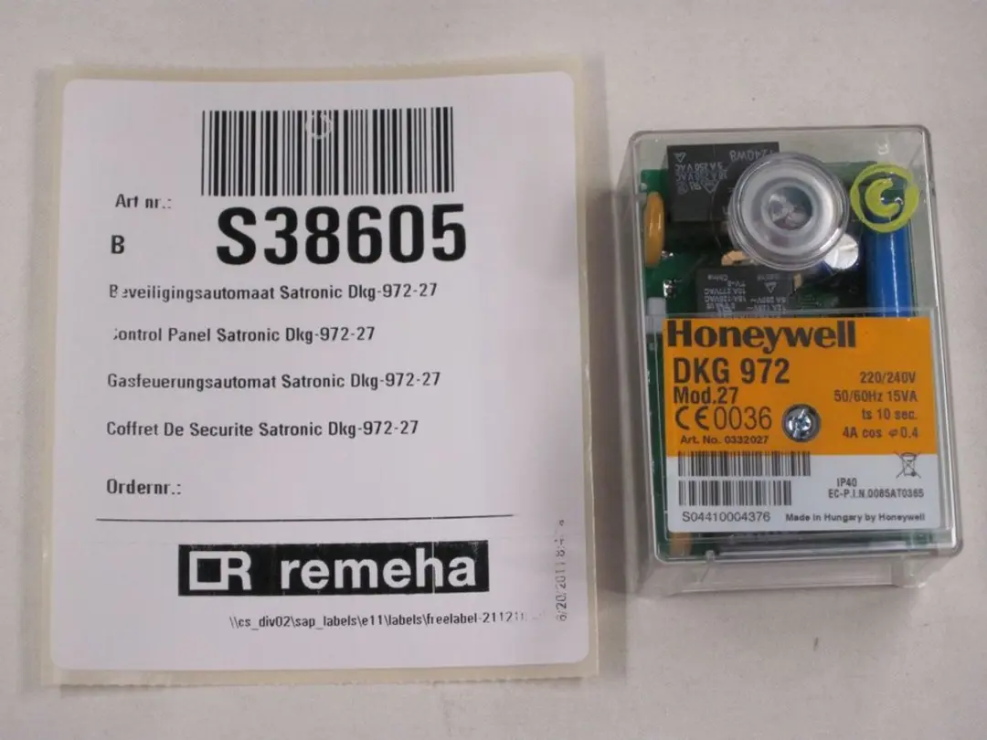Remeha DKG 972 Mod 27 Besturingseenheid