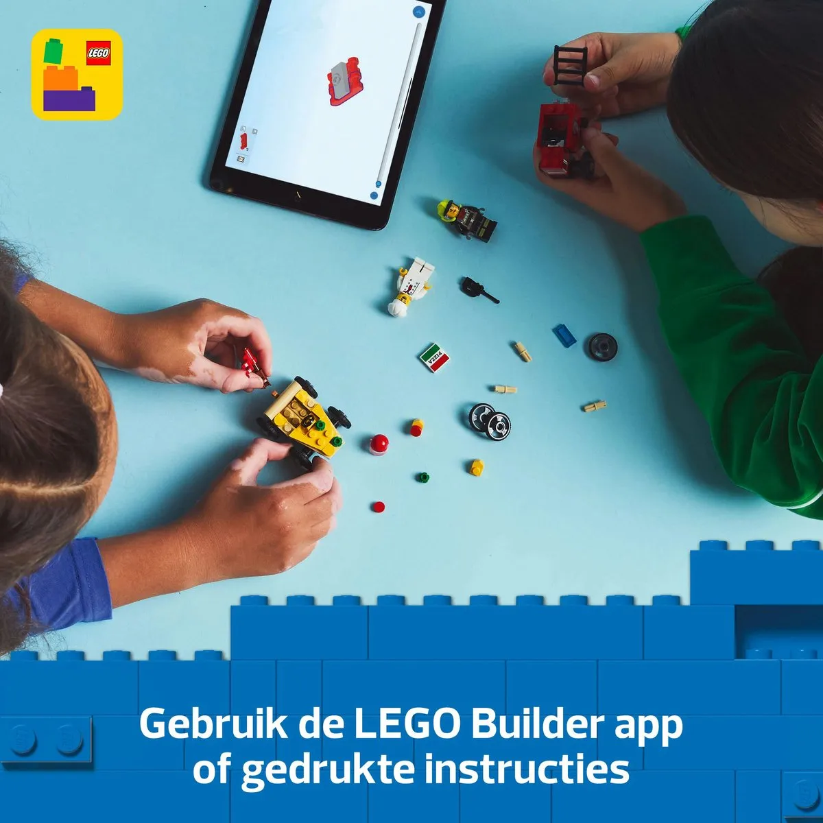 LEGO City 60458 Pizzabestelwagen vs Brandweerauto - 2 Minifiguren