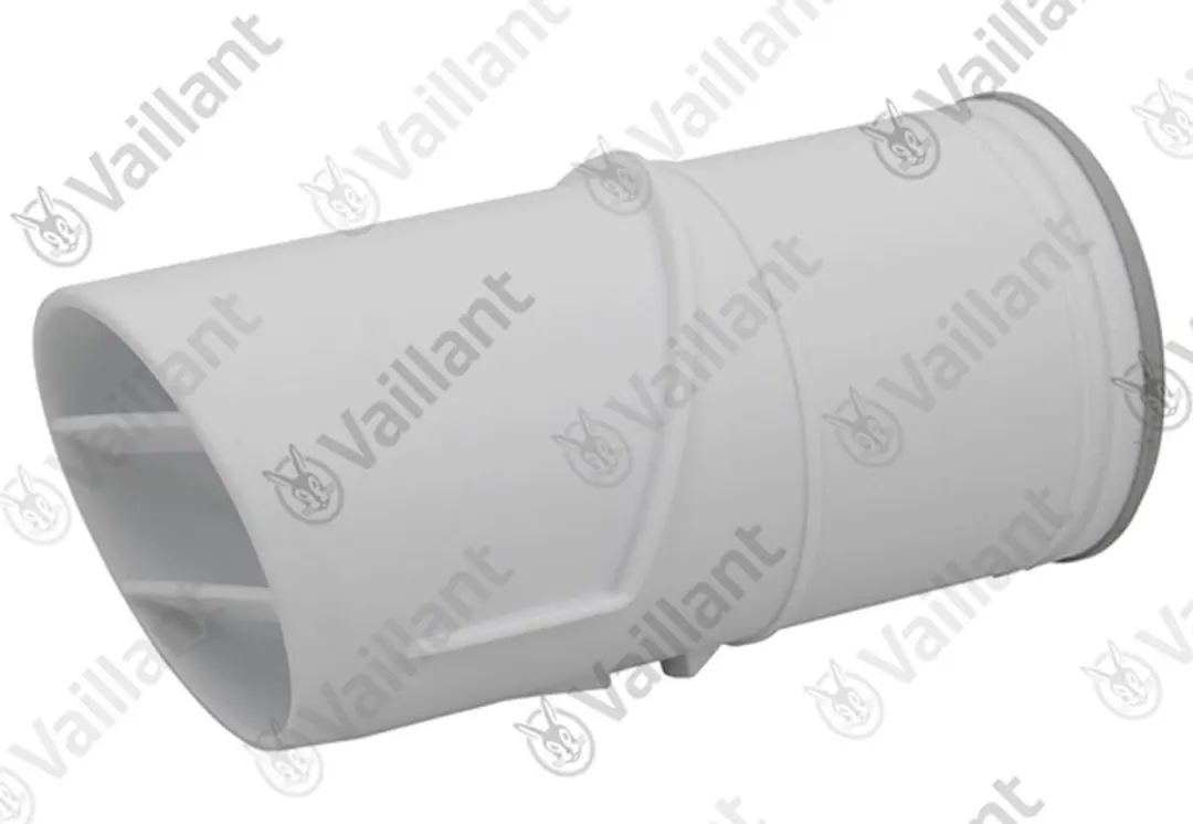 Vaillant Rookgasbuis Eindstuk DN 60 Wit