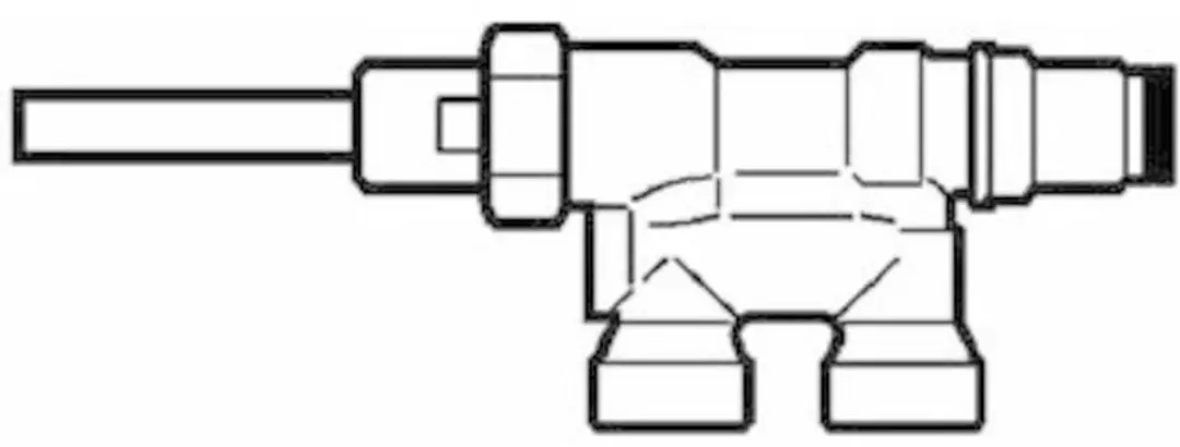 Danfoss Lansventiel RA 15/6T R 3/4 AG - Wit