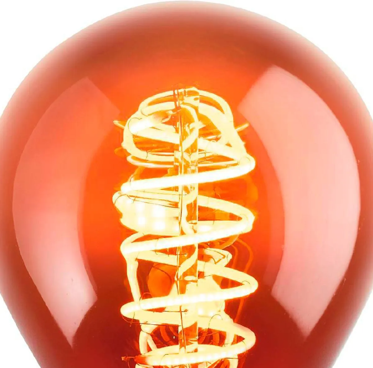 Eglo LED Lamp E27 Ø7,5cm - Goudkoper - 4W - 2000K - Dimbaar
