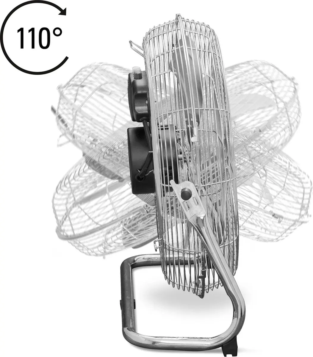 Trotec TVM 18 Vloerventilator - 100W - Ø45cm - Chroom