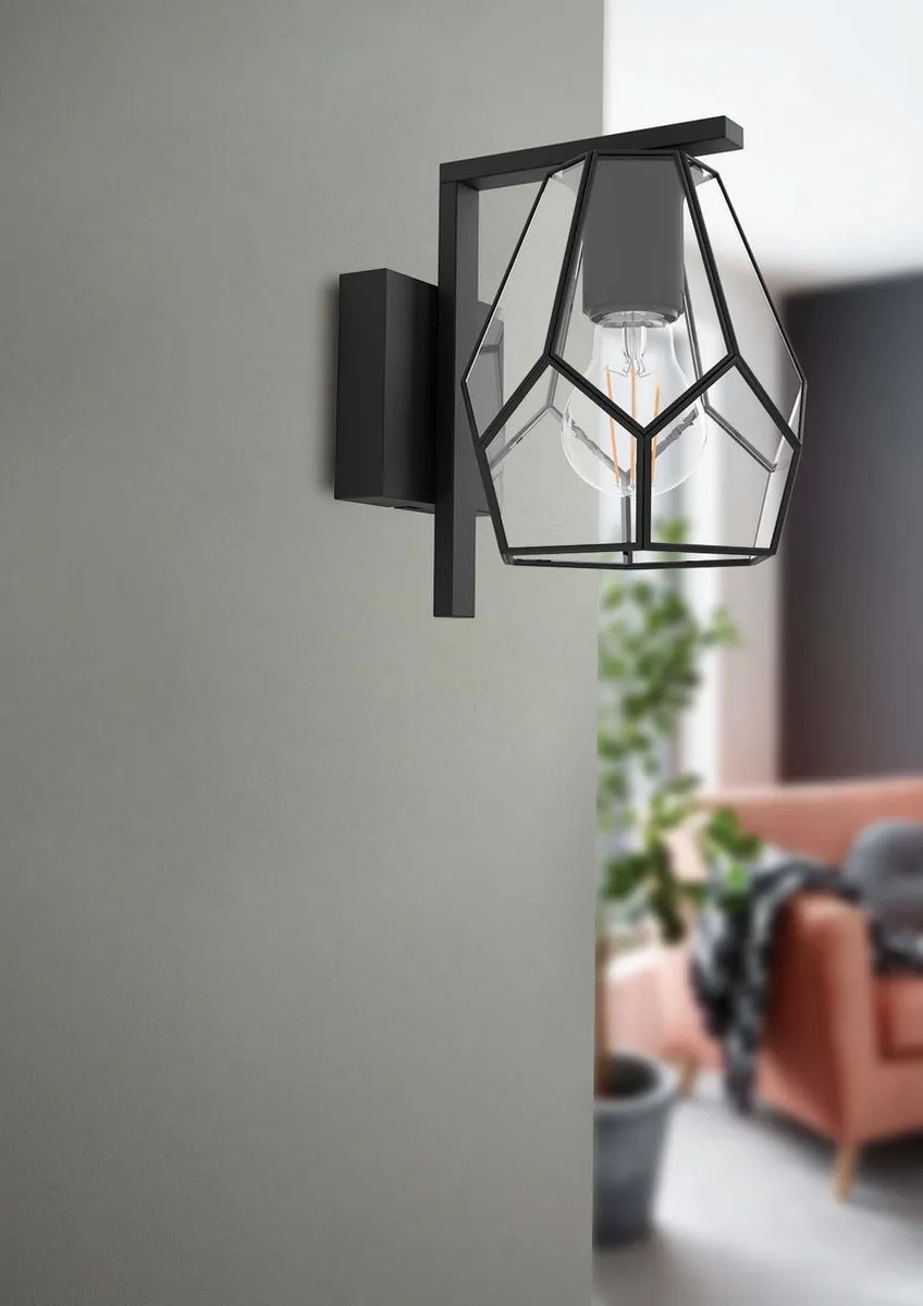 Eglo Mardyke Wandlamp E27 - 20,5 cm - Zwart - afbeelding 6 van 6