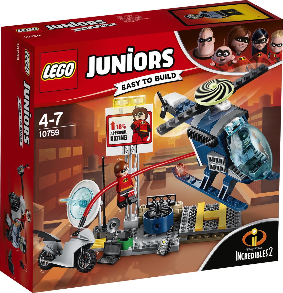 LEGO Juniors Dakachtervolging van Elastigirl - 10759