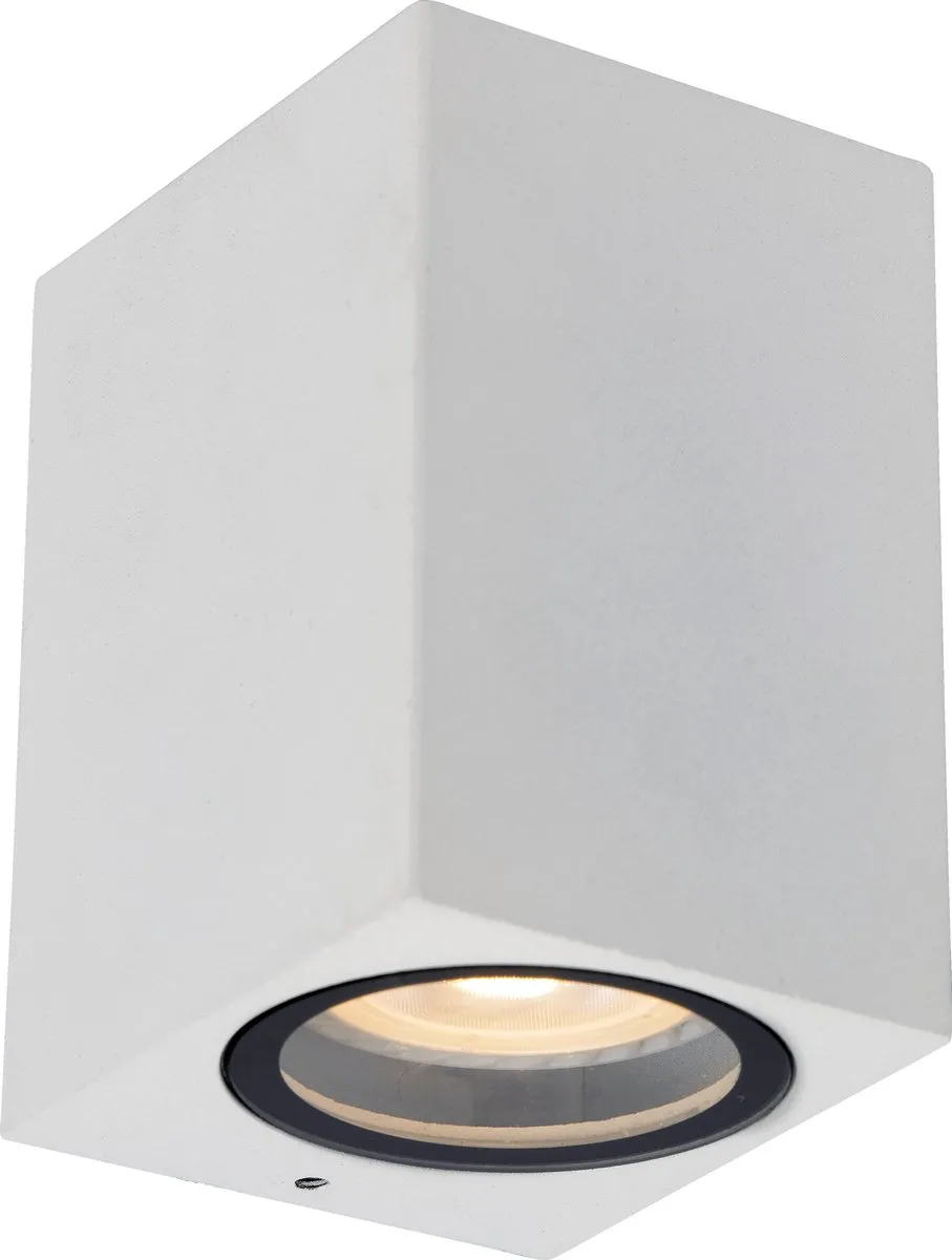 Lucide ZARO Wandspot GU10 IP44 - Wit