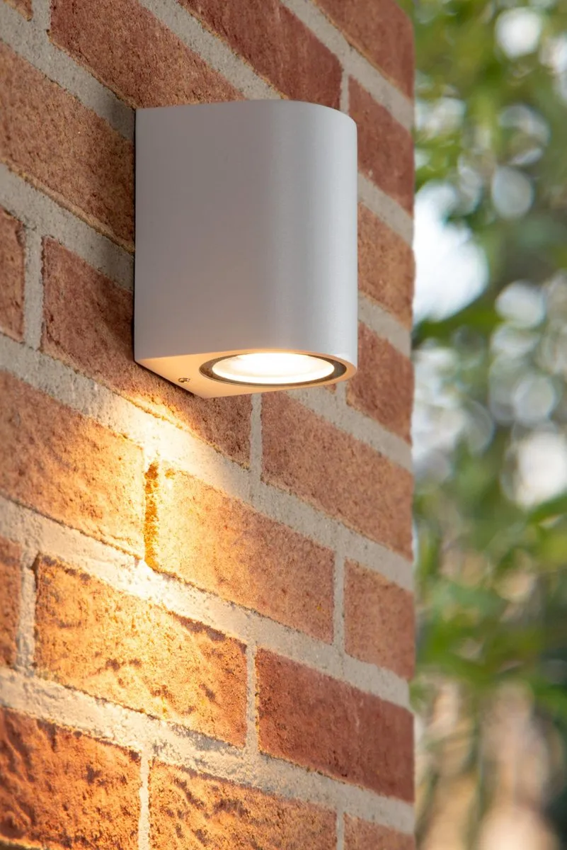 Lucide ZARO Wandspot GU10 IP44 - Wit