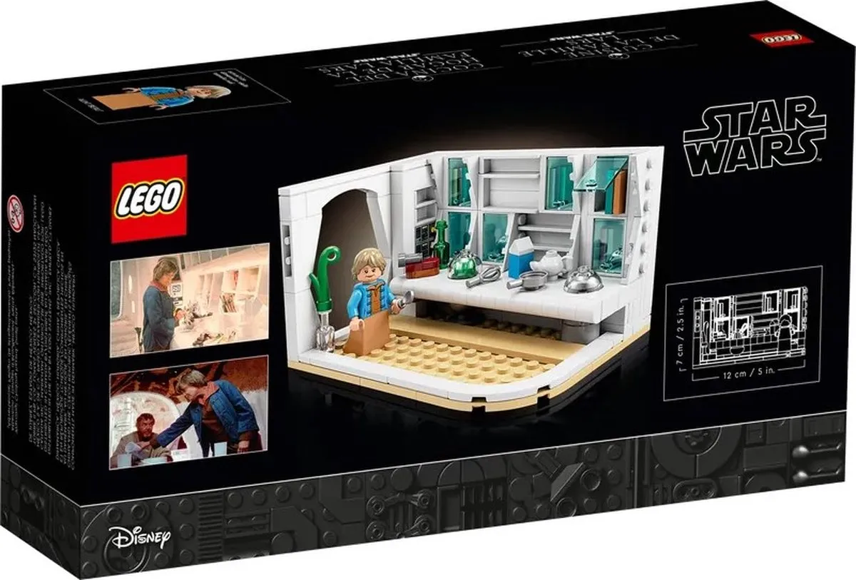 LEGO Star Wars Keuken van de Familie Lars 195 Stenen - 1 Minifiguur - Wit