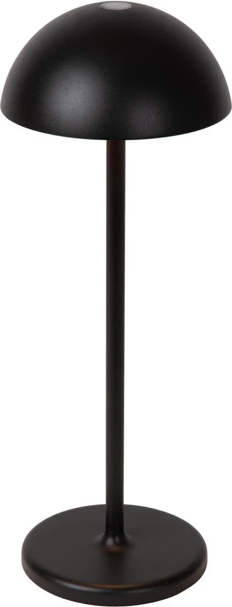 Lucide Joy Oplaadbare Tafellamp 1x1,5W 3000K - Zwart