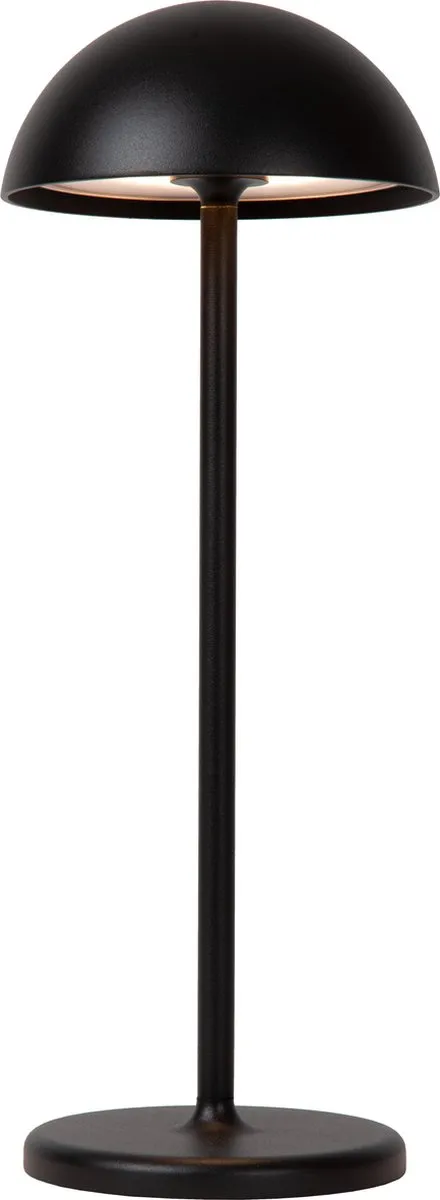 Lucide Joy Oplaadbare Tafellamp 1x1,5W 3000K - Zwart