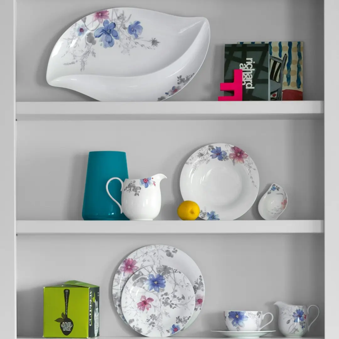 Villeroy & Boch Mariefleur Gris Teller Set 18-delig - 12 Stuks - afbeelding 5 van 5