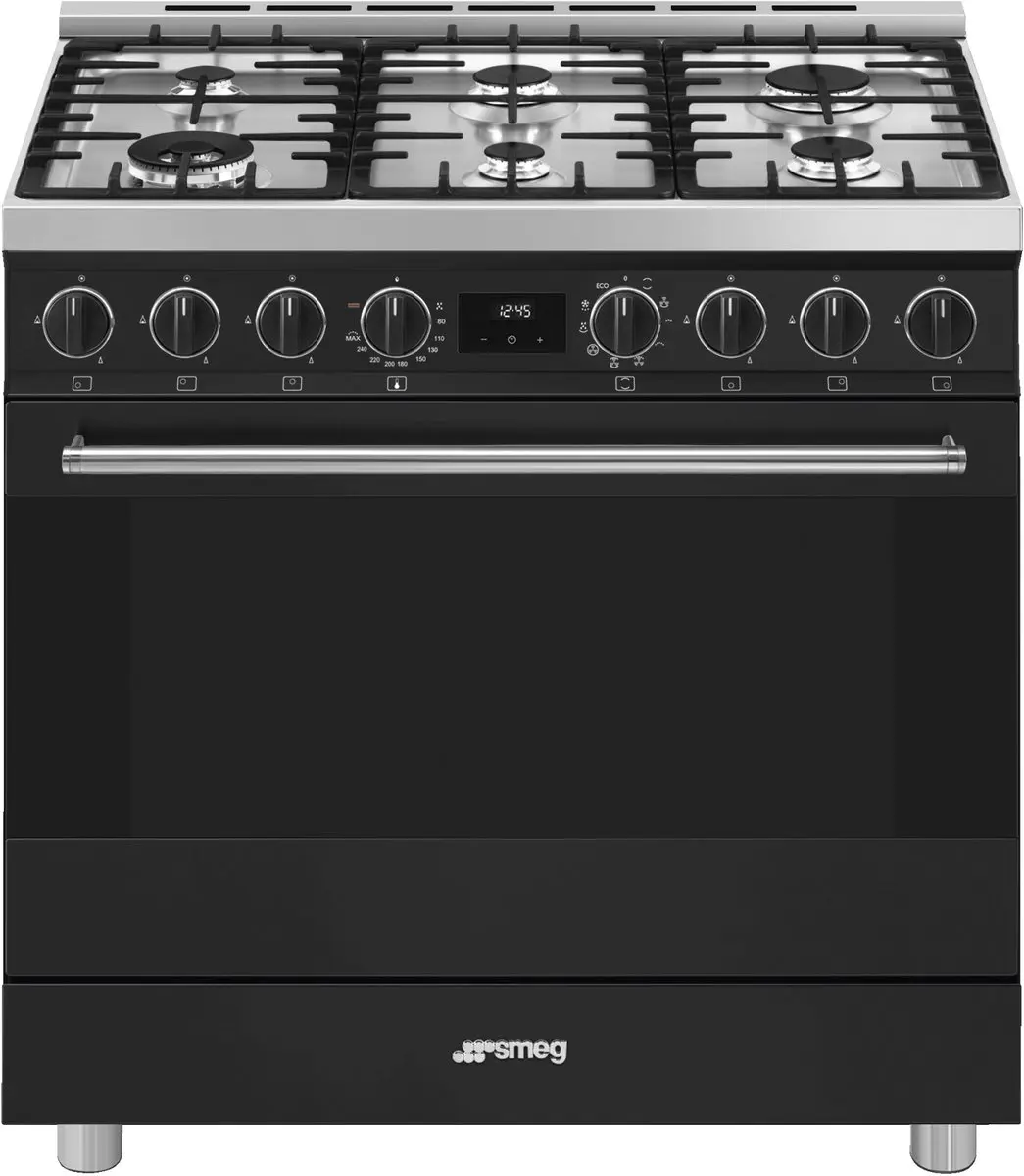 Smeg B91GMMBNLK2 Gasfornuis 90cm