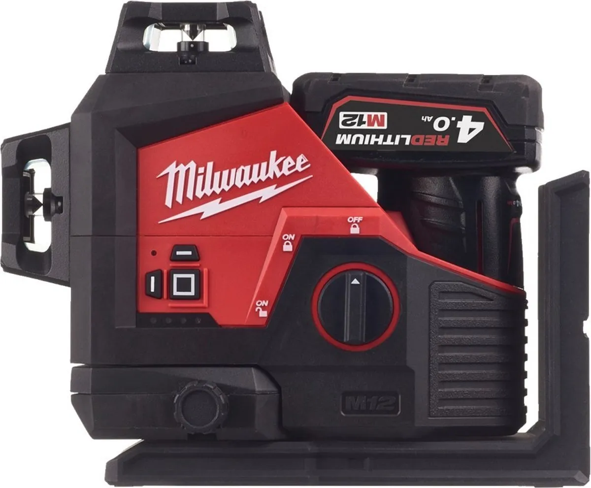 Milwaukee M12 3PL-401C Accu Kruislijnlaser 3x360° Groen