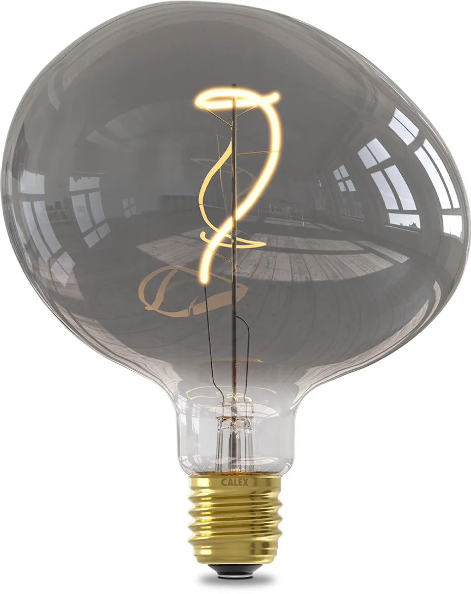 Calex Pebble LED Lamp E27 - 4W - Rookglas - 1800K
