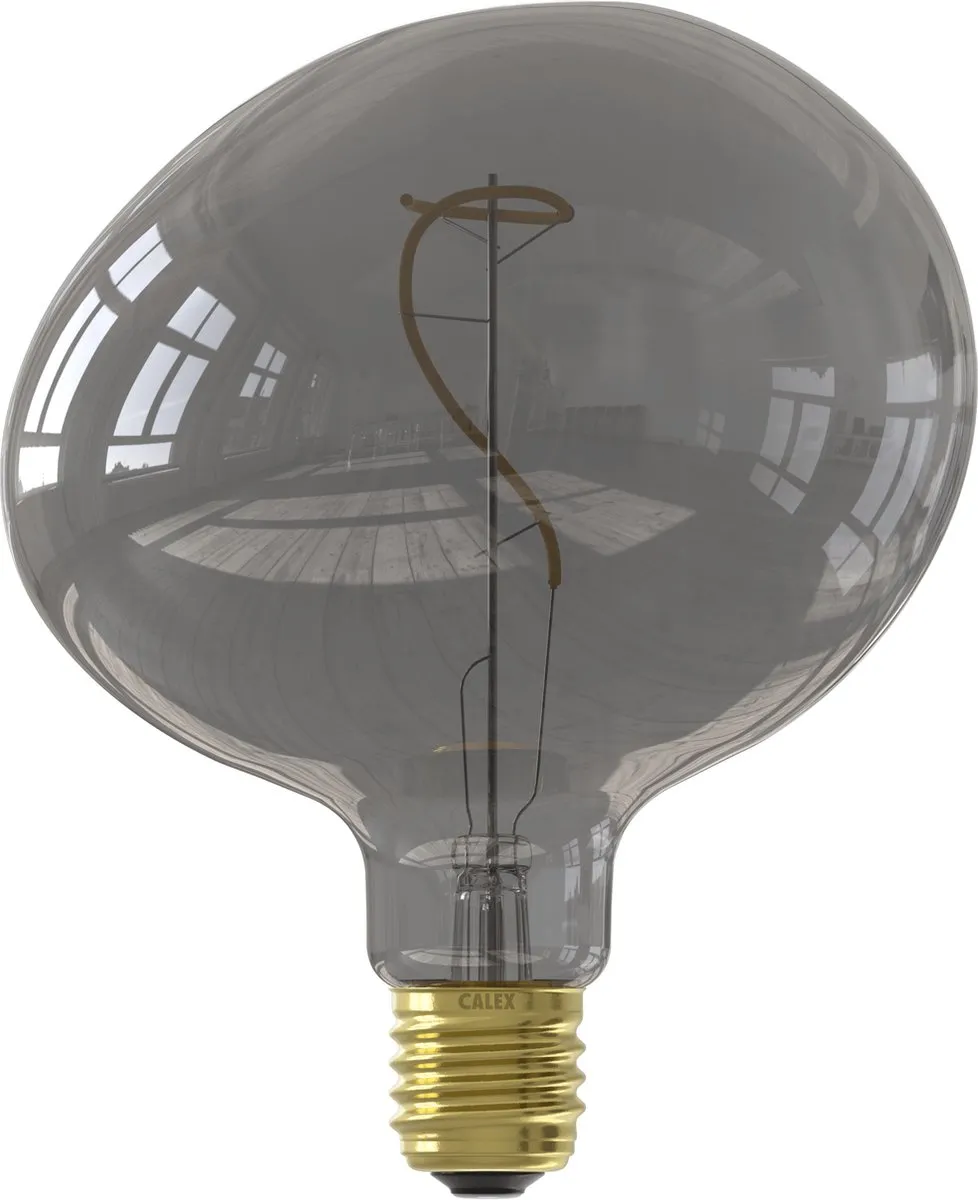Calex Pebble LED Lamp E27 - 4W - Rookglas - 1800K