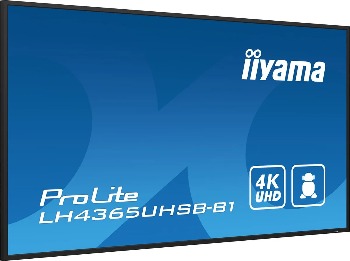 iiyama LH4365UHSB-B1 Beeldkrant 4K 108cm - Android 11 - Zwart