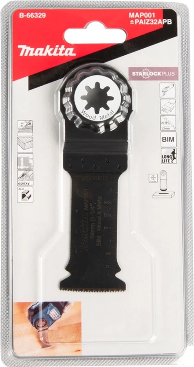 Makita MAP001 Invalzaagblad 32mm - Oscillerend - B-66329
