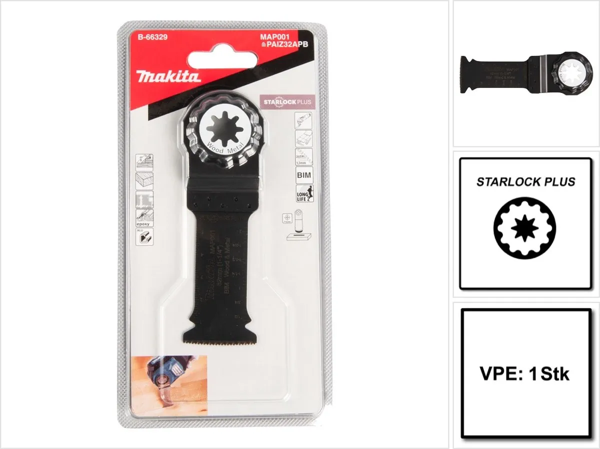 Makita MAP001 Invalzaagblad 32mm - Oscillerend - B-66329