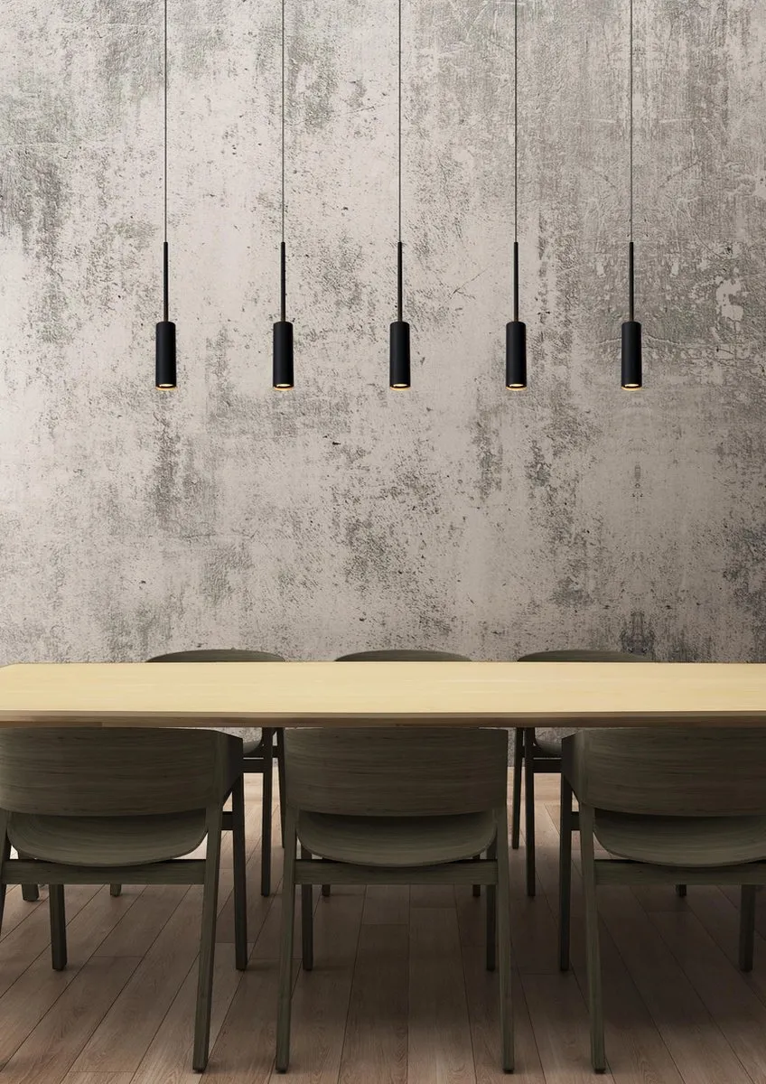 Lucide Tubule Hanglamp 5x7W 2700K - Zwart