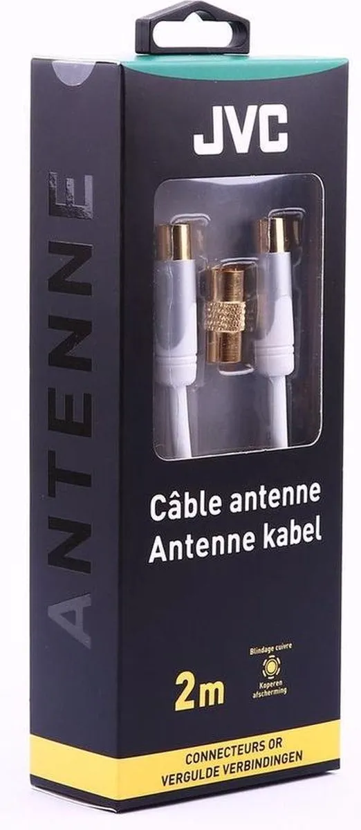 JVC Coaxiale Antennekabel Wit