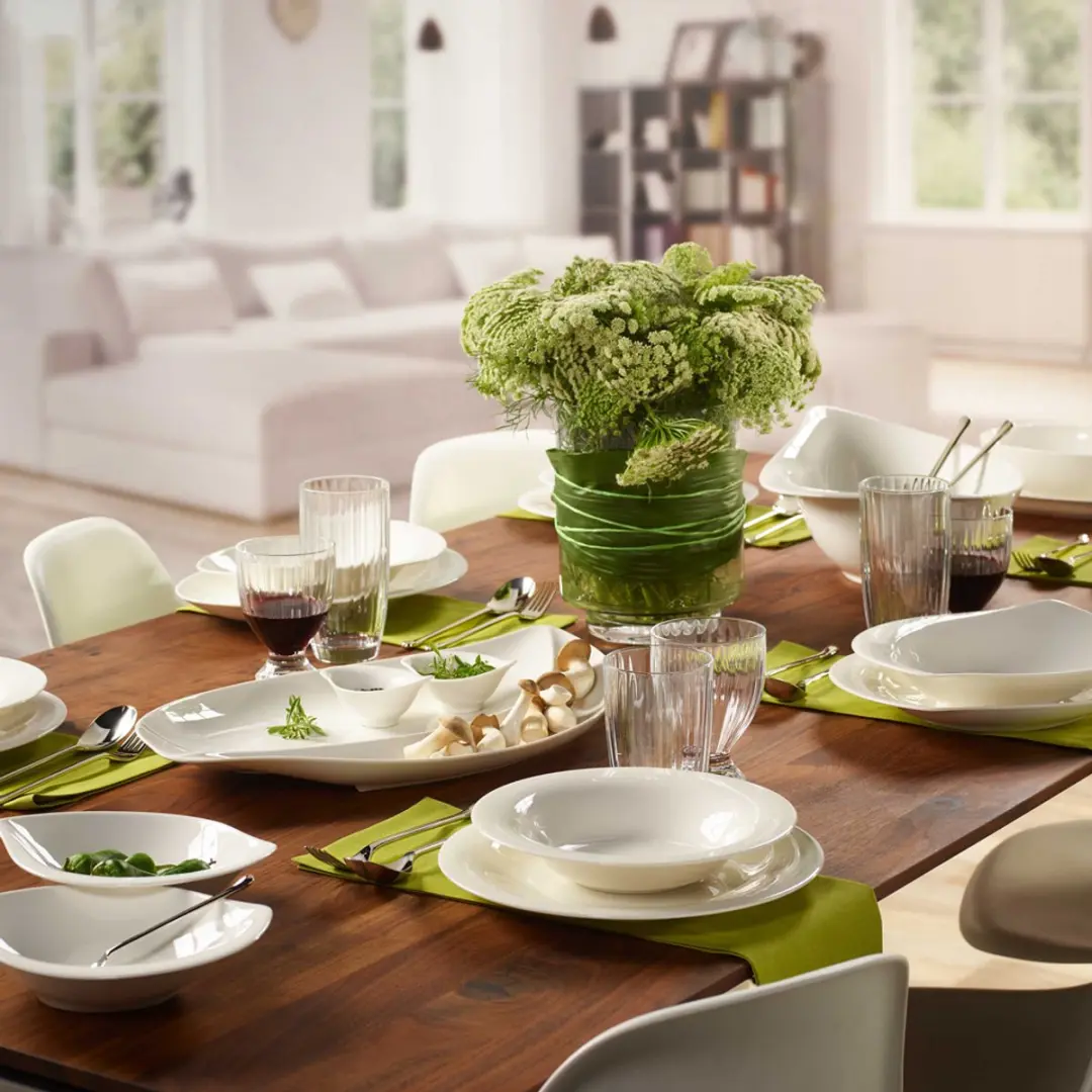 Villeroy & Boch New Cottage Kombi-Set - 4-delig - wit-gekleurd