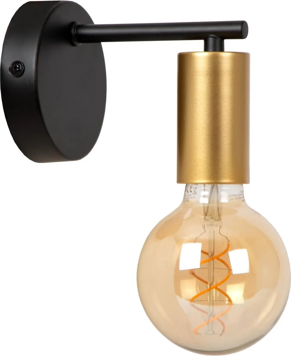 Lucide Enya Wandlamp E27 - 10cm - Zwart