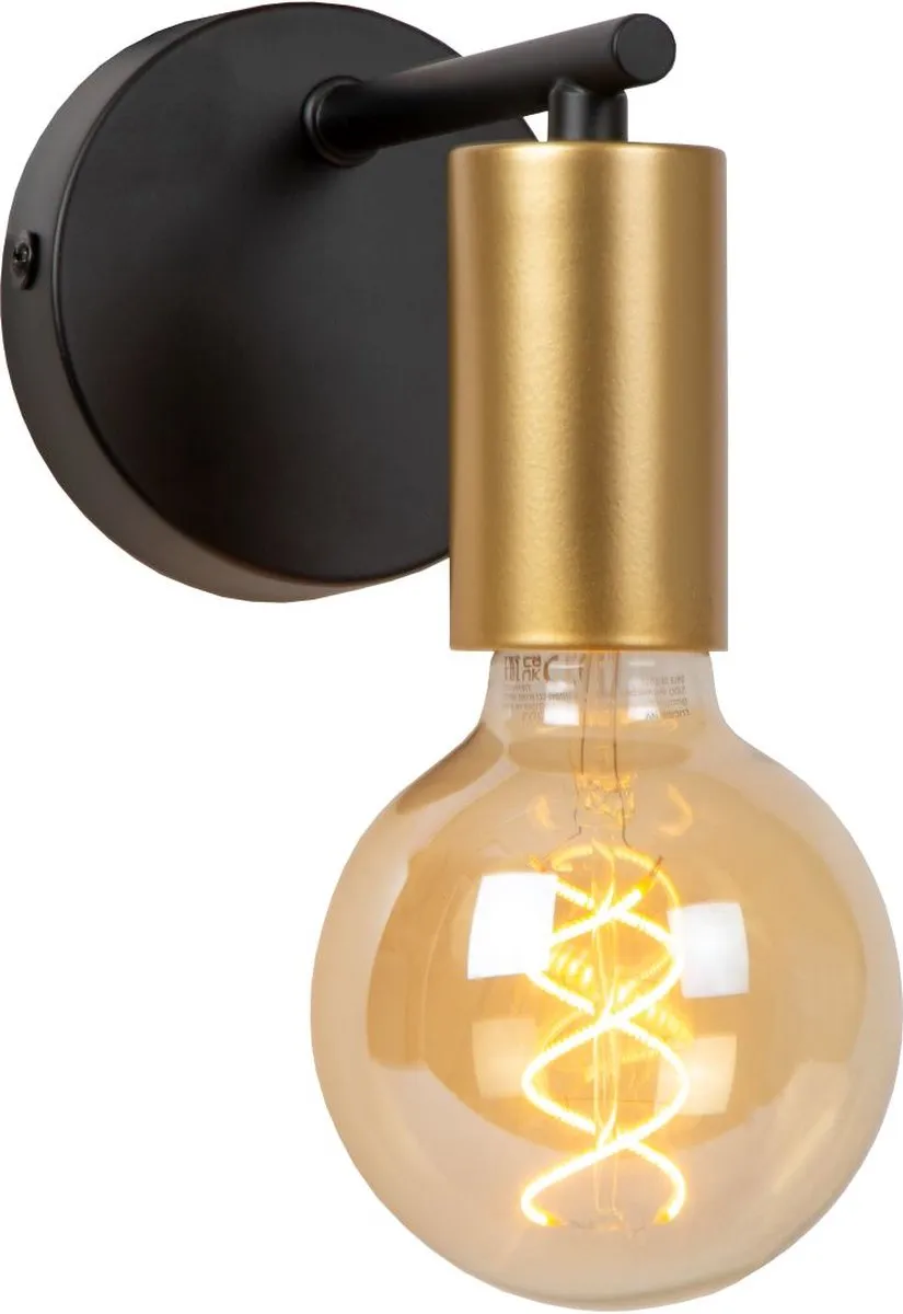 Lucide Enya Wandlamp E27 - 10cm - Zwart
