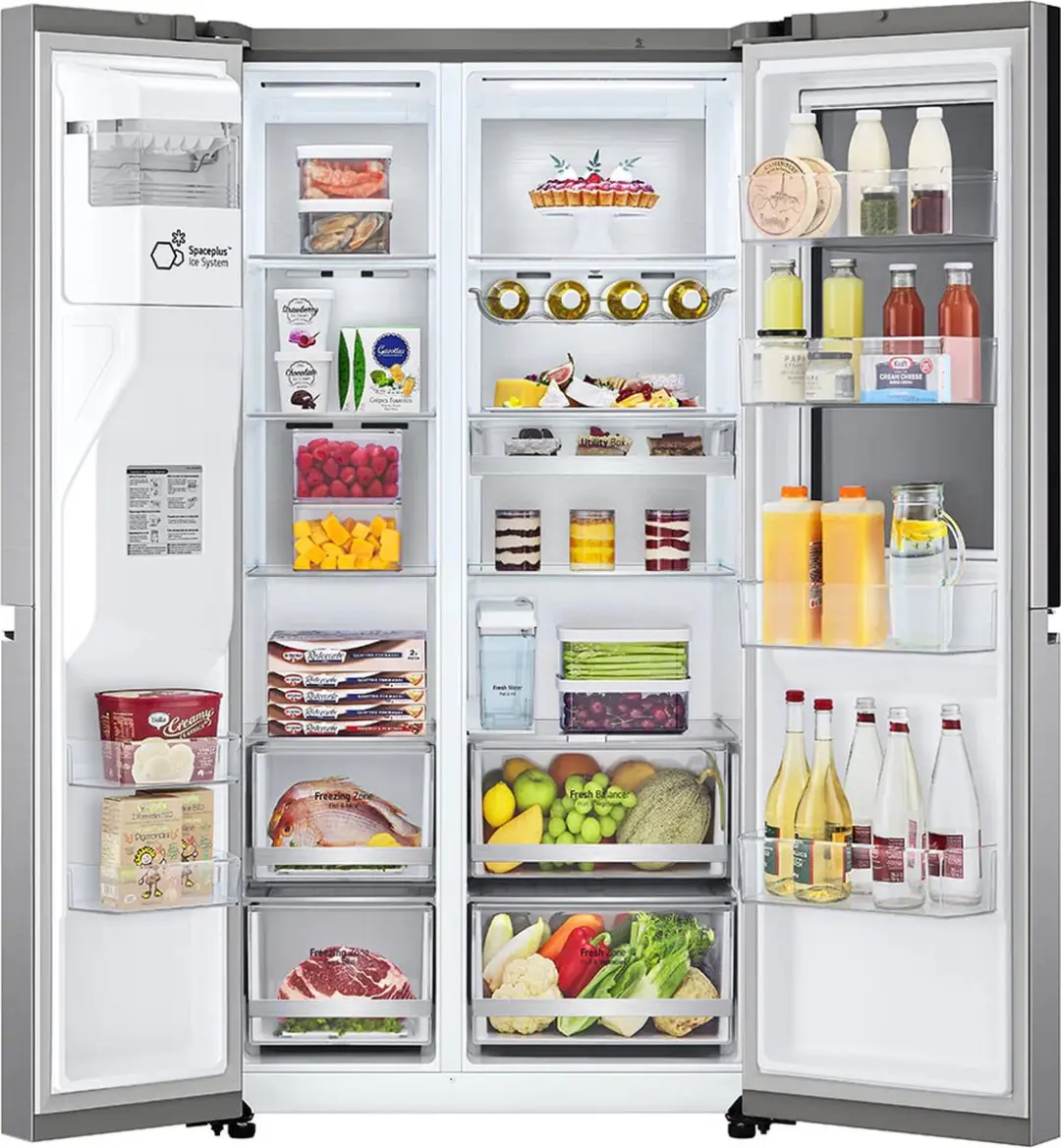 LG InstaView GSXV91PZAE Amerikaanse Koelkast 635L - Zwart