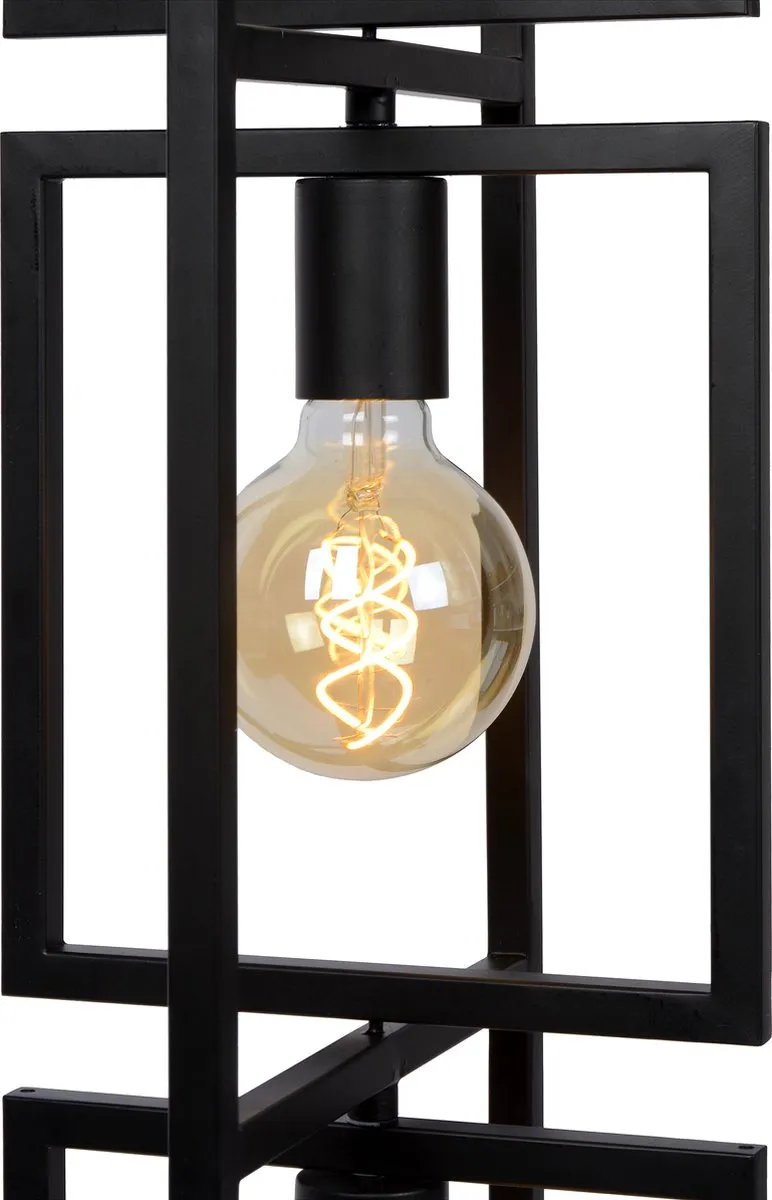 Lucide LUUK Vloerlamp 3xE27 - Zwart
